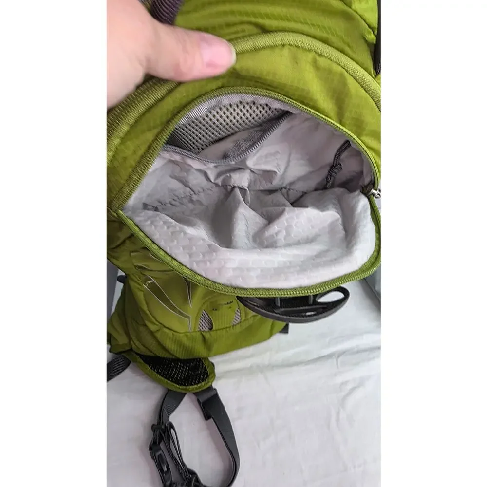 Osprey Raptor 6 Hydration Backpack Green Hiking Cycling Day Pack NO Bladder
